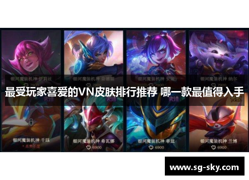 最受玩家喜爱的VN皮肤排行推荐 哪一款最值得入手